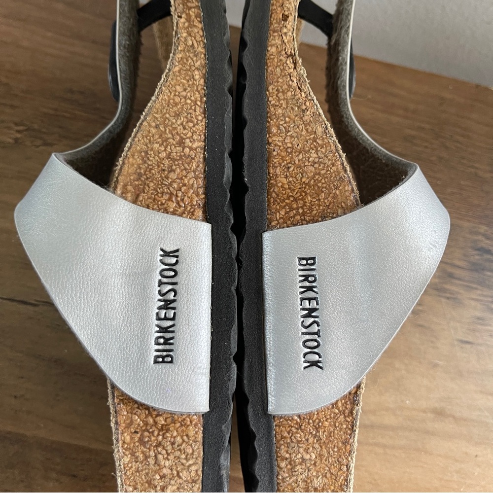 Birkenstock Kids Silver Sandals - Picture 8 of 9
